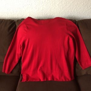 Red Calvin Klein sweater